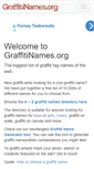 Mobile Screenshot of graffitinames.org